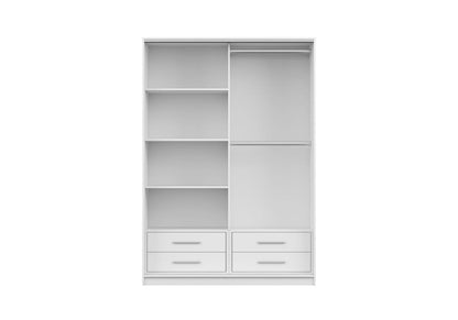 Kingston Tokyo Modern Sliding Door Wardrobe with Mirror | Bedroom Storage Cabinet