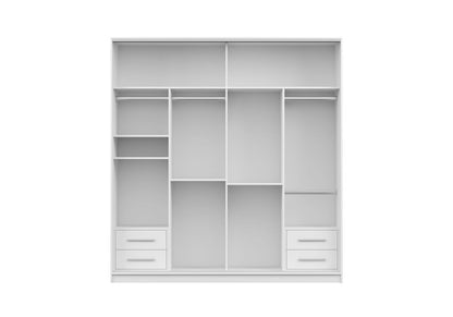 Kingston Tokyo Modern Sliding Door Wardrobe with Mirror | Bedroom Storage Cabinet
