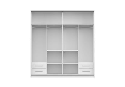 Kingston Tokyo Modern Sliding Door Wardrobe with Mirror | Bedroom Storage Cabinet
