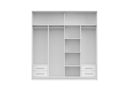 Kingston Tokyo Modern Sliding Door Wardrobe with Mirror | Bedroom Storage Cabinet