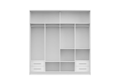 Kingston Tokyo Modern Sliding Door Wardrobe with Mirror | Bedroom Storage Cabinet
